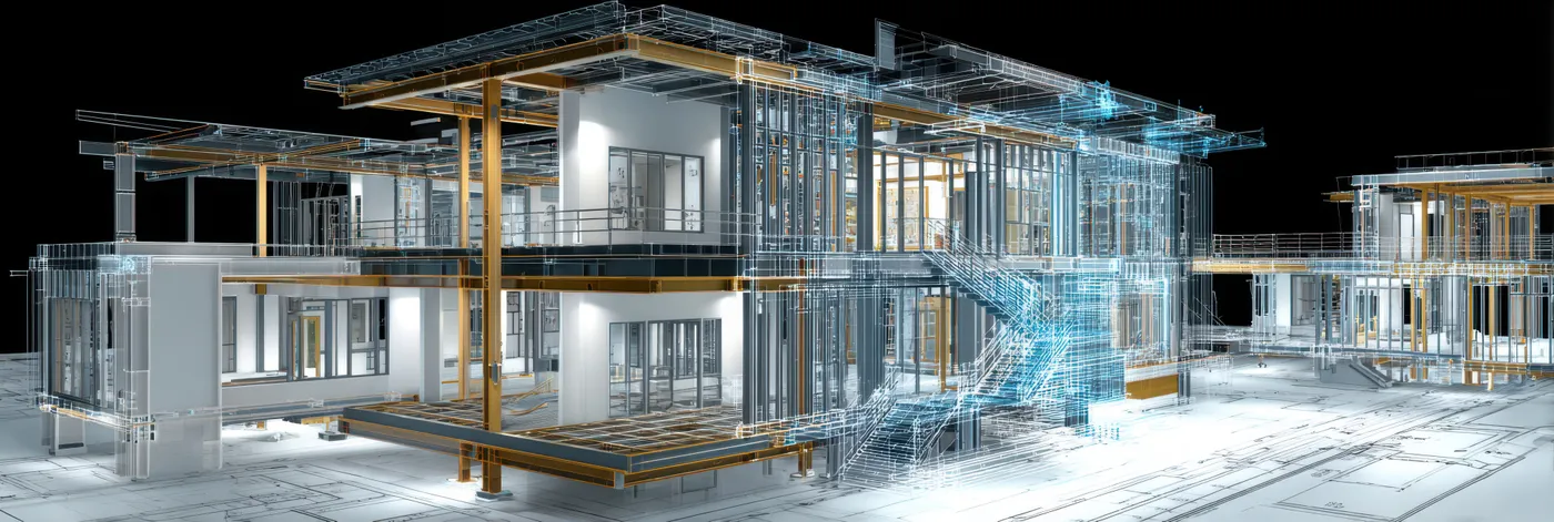 3D BIM structural rendering — building systems design and forensic analysis
